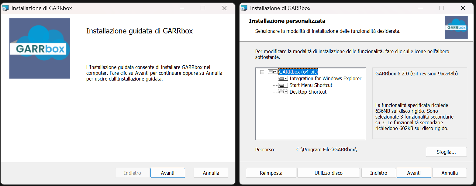 Procedura guidata di installazione