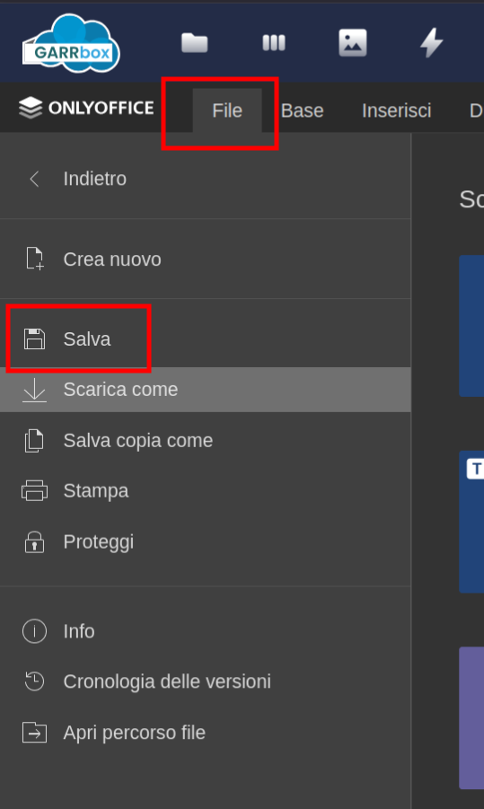 Manual save in OnlyOffice